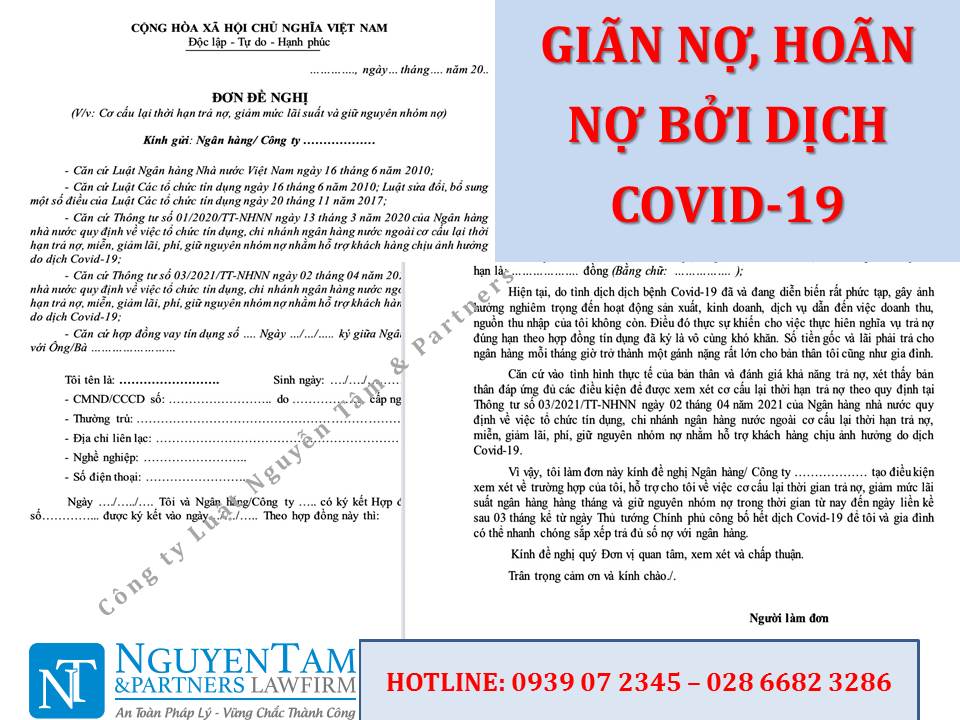 TRƯỜNG HỢP NÀO ĐƯỢC GIÃN NỢ, HOÃN NỢ BỞI DỊCH COVID-19?