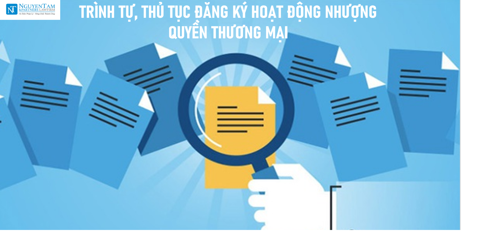 TRÌNH TỰ, THỦ TỤC ĐĂNG KÝ HOẠT ĐỘNG NHƯỢNG QUYỀN THƯƠNG MẠI