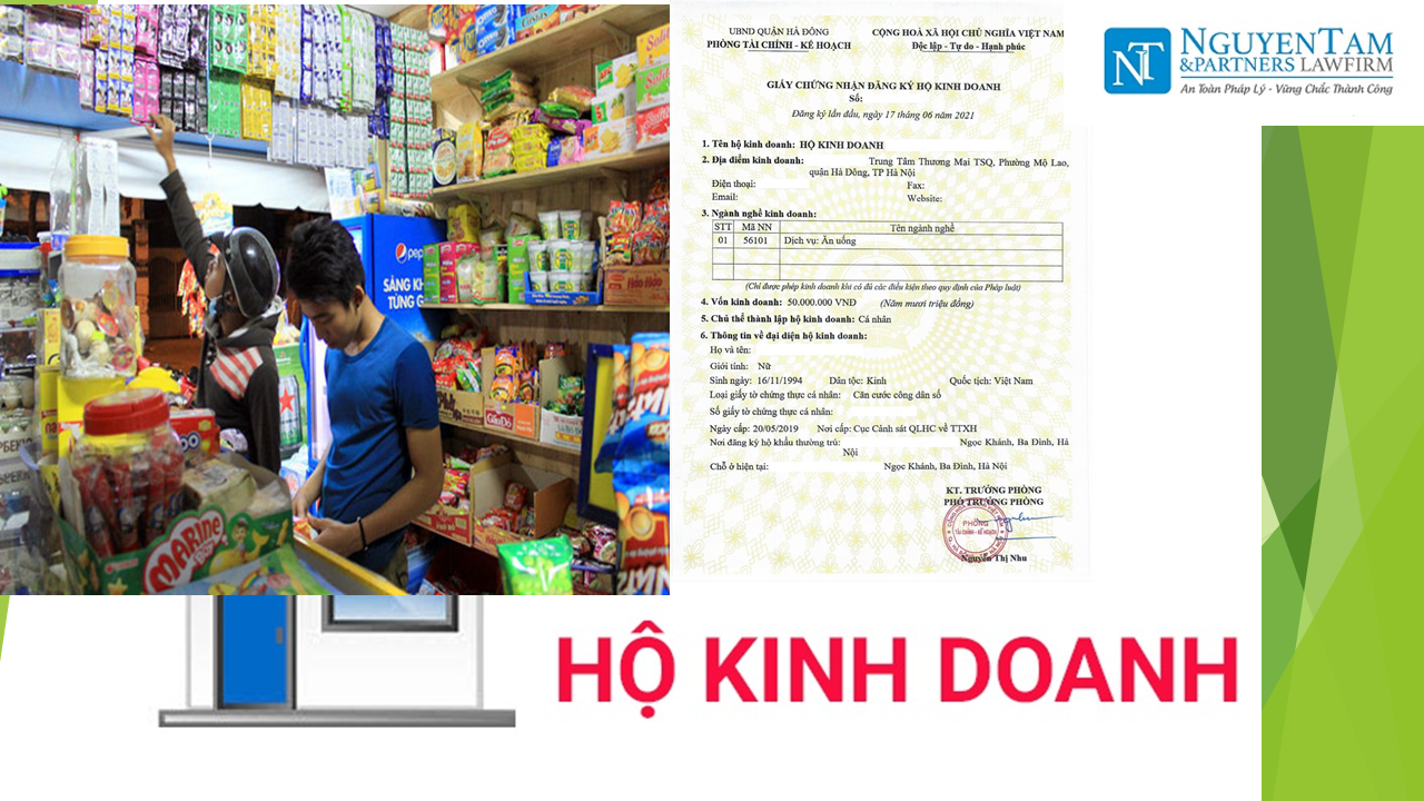 QUY TRÌNH, THỦ TỤC THÀNH LẬP HỘ KINH DOANH NĂM 2024