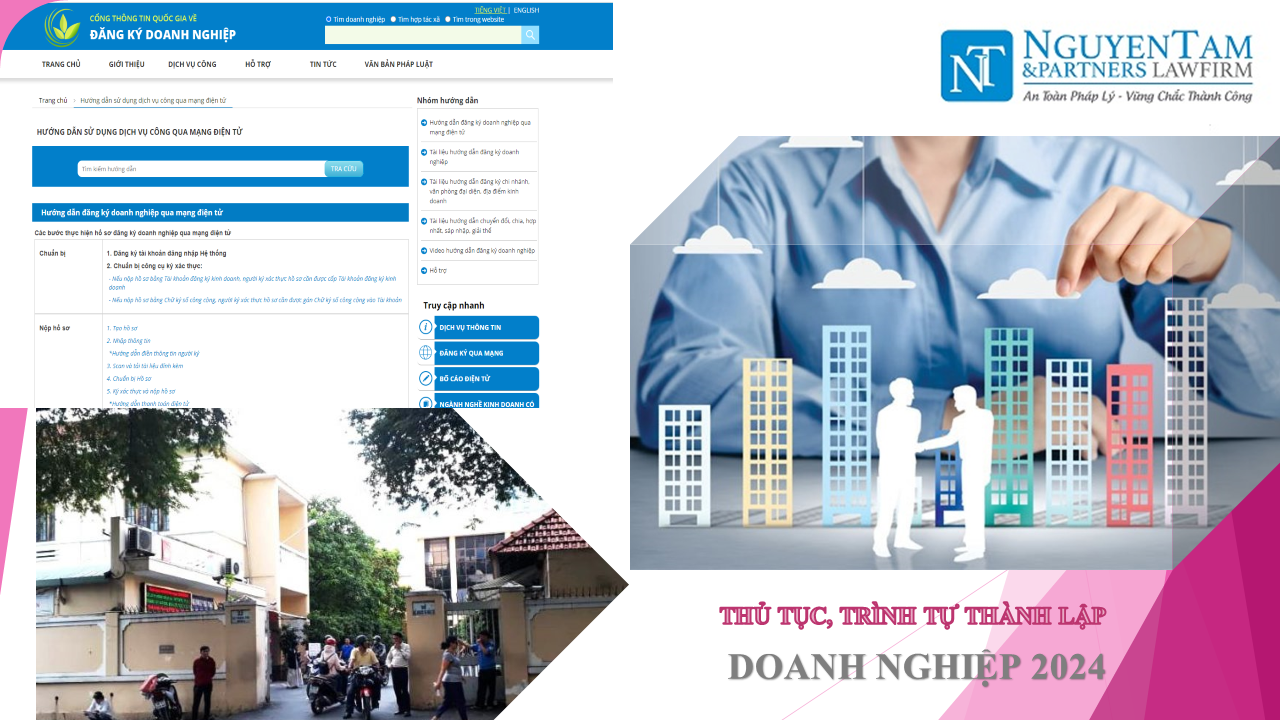 QUY TRÌNH, THỦ TỤC THÀNH LẬP DOANH NGHIỆP NĂM 2024