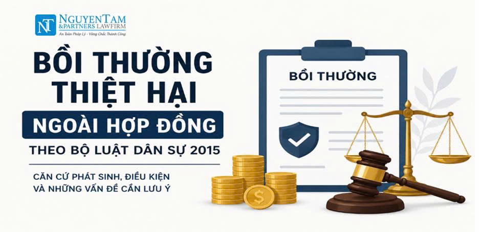BỒI THƯỜNG THIỆT HẠI NGOÀI HỢP ĐỒNG THEO BỘ LUẬT DÂN SỰ, CĂN CỨ PHÁT SINH, ĐIỀU KIỆN VÀ NHỮNG VẤN ĐỀ CẦN LƯU Ý
